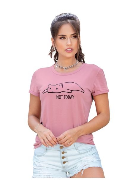 Camiseta Juvenil Femenino Palo De Rosa Oscuro Atypical Compra Ahora