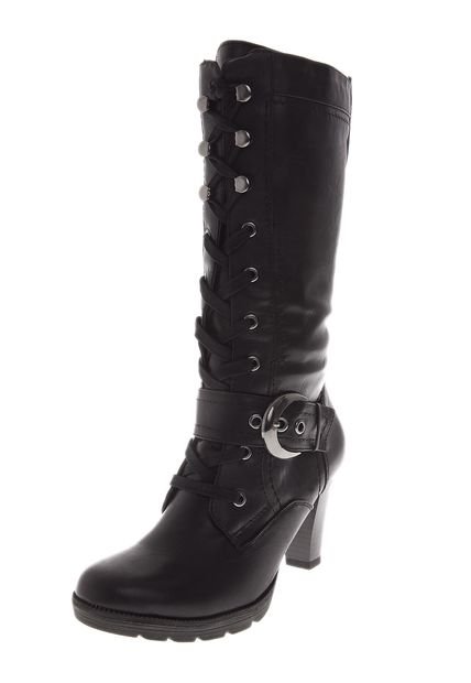 Bota Alta Azaleia Negra de Azaleia