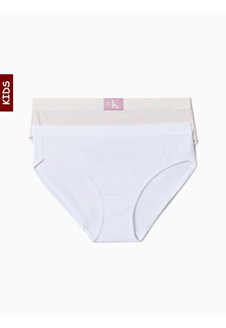 Panties Set 2 Bikinis Ni a Blanco Calvin Klein Kids Compra Ahora