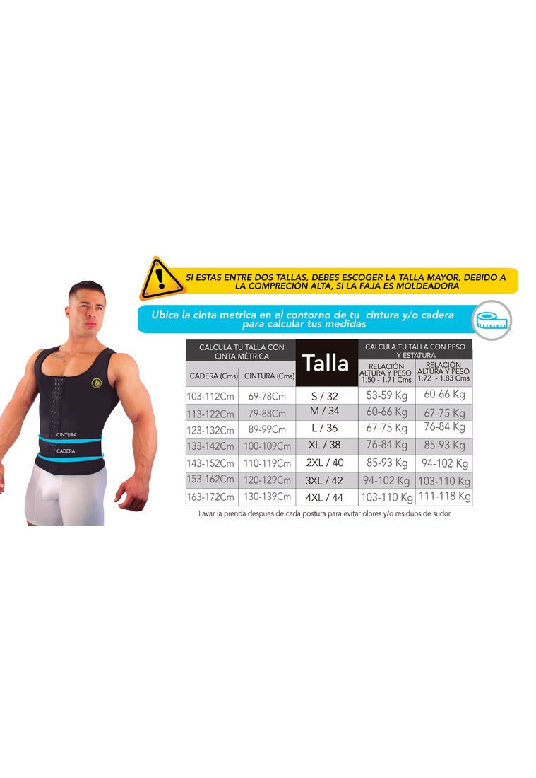 Esqueleto Deportivo Con Faja Térmica Reductora De Abdomen Para Hombre  1921759 - Compra Ahora