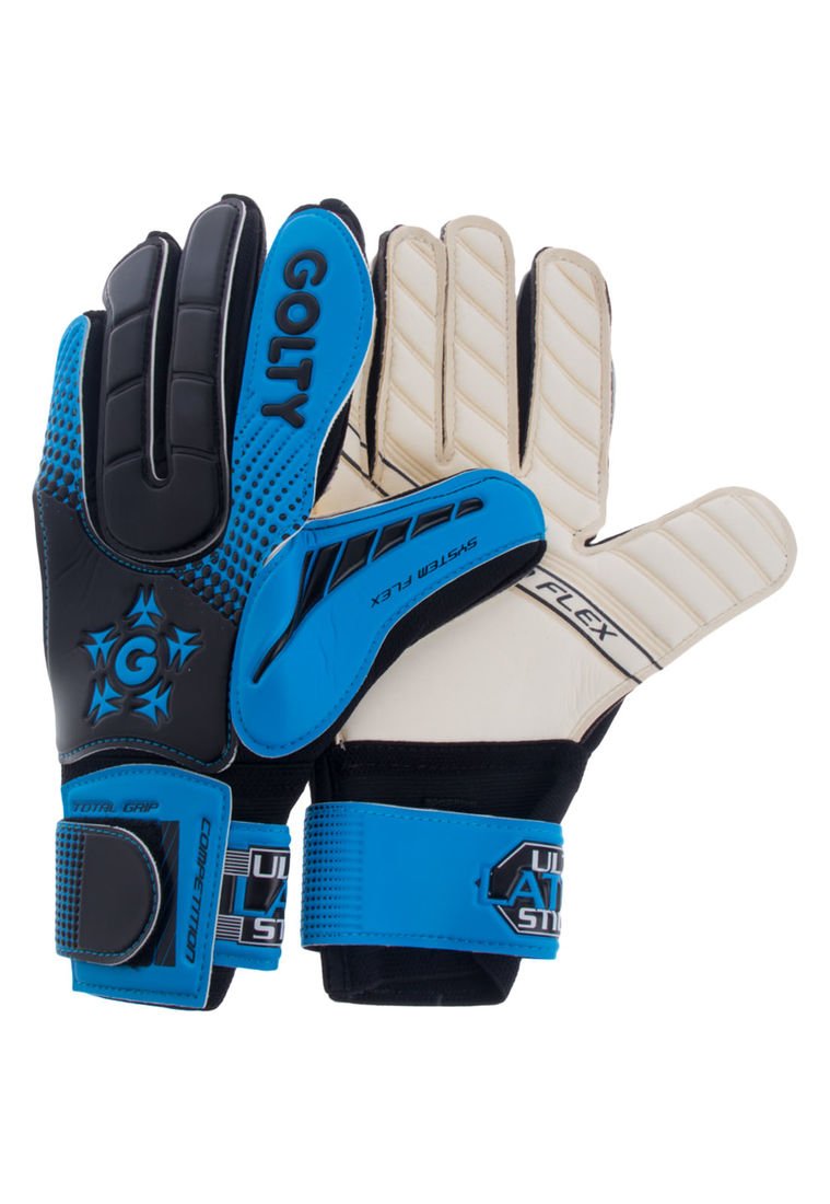 Guantes de Fútbol GOLTY Point Competition Negro-Azul - Ahora | Colombia
