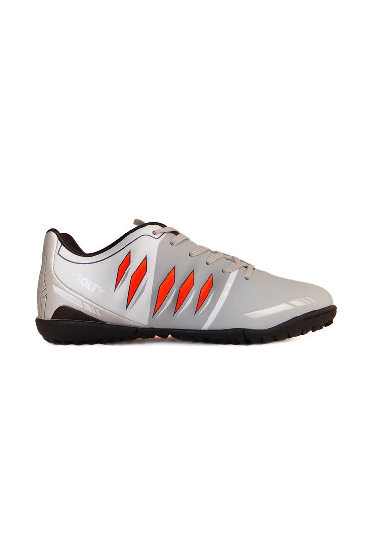 Zapatilla Golty Turf Pro Fx Gris Blanco Compra Ahora Dafiti