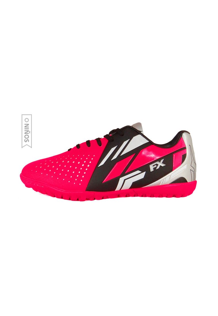 Zapatilla Golty Turf Formacion Fx Ni os Fucsia Negro Compra