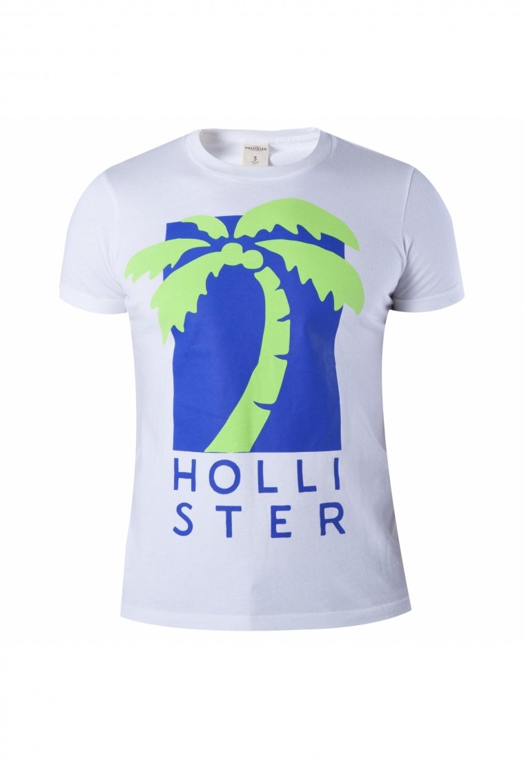 Camiseta Hollister Blanca - Ahora | Colombia