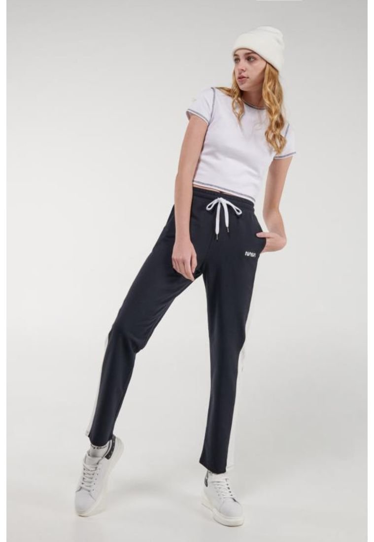 Pantalón jogger unicolor con estampado - KOAJ