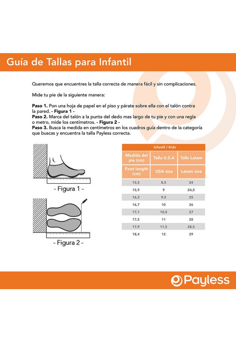 Tallas de niños discount tenis