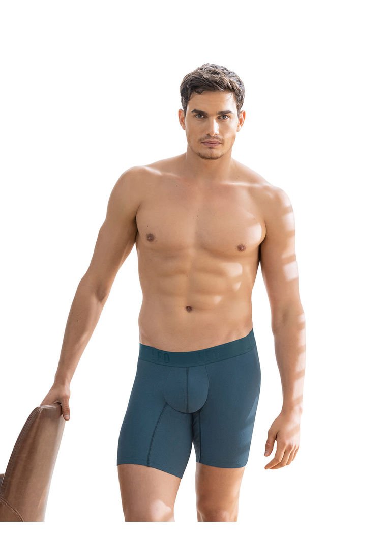 Ropa Interior Masculina Boxer Medio Azul LEO 033123 Compra Ahora