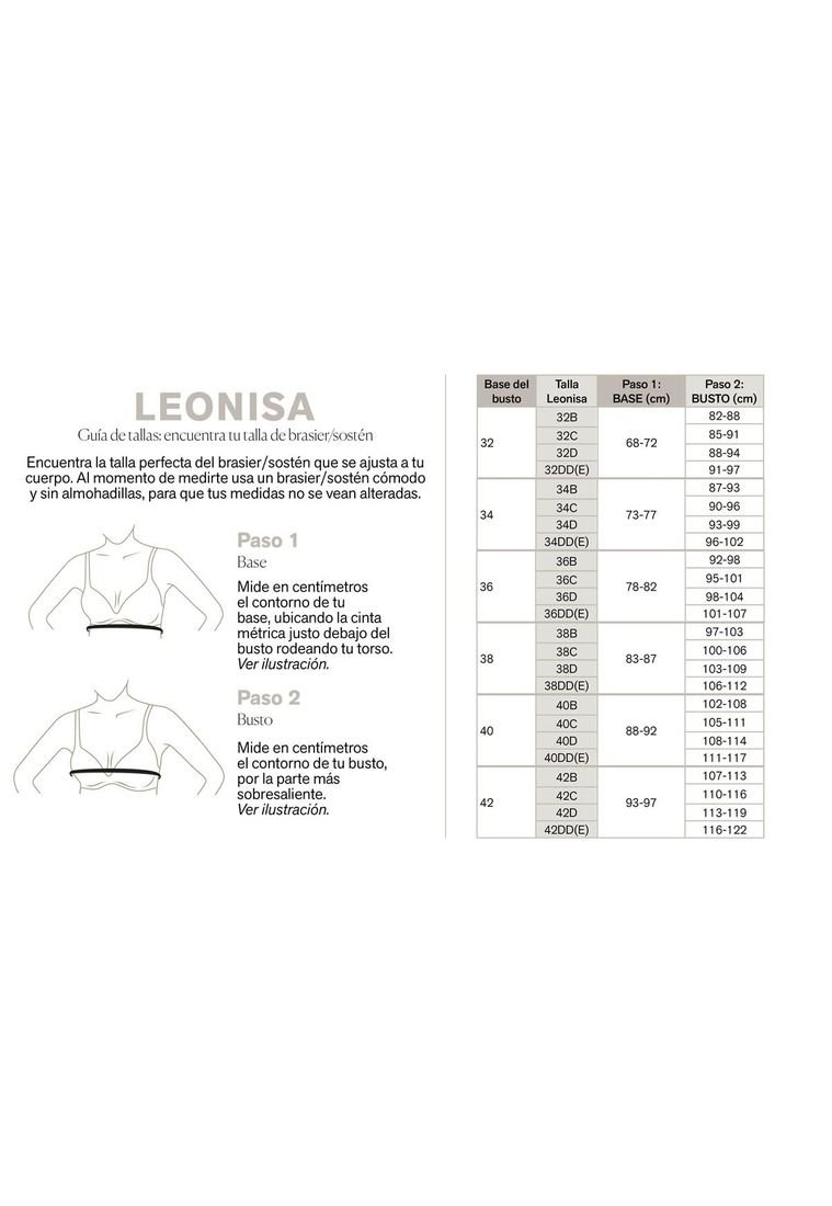 LEONISA Brasieres 011911 Control Blanco