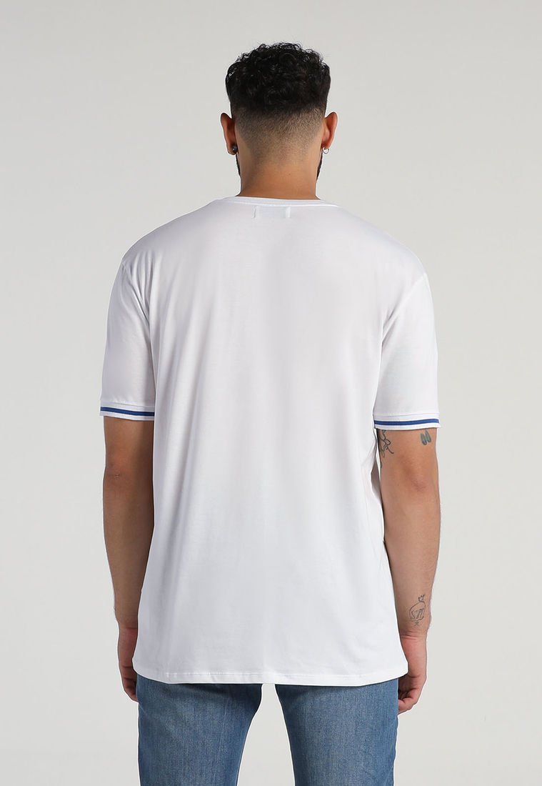 Camiseta Esqueleto Blanco Azul Mattelsa Compra Ahora Dafiti