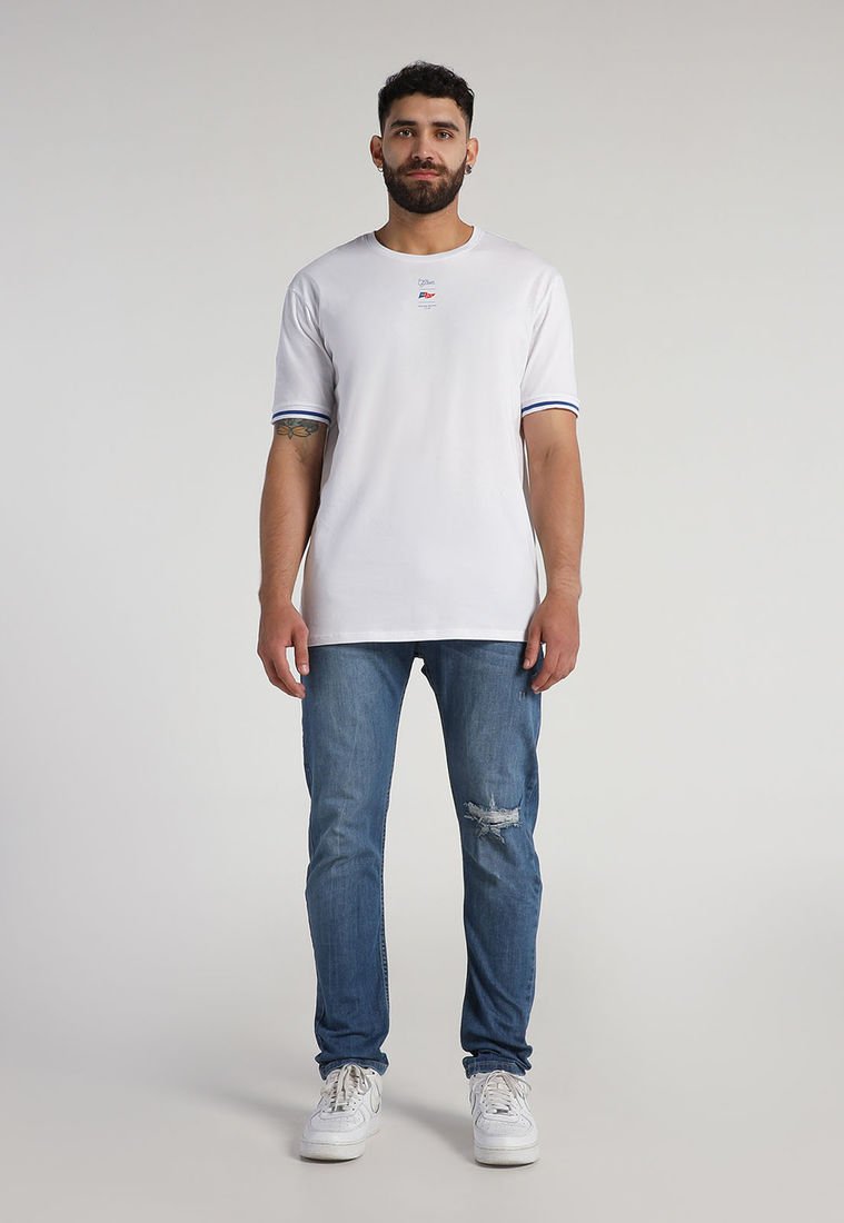 Camiseta Esqueleto Blanco Azul Mattelsa Compra Ahora Dafiti