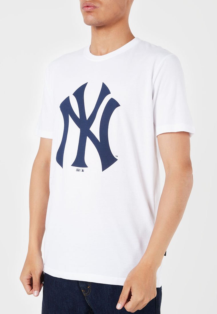 Camiseta Béisbol Hombre MLB Fielder Jersey New York Yankees Blanco/Azul