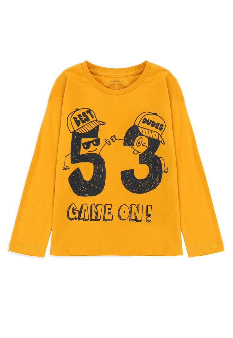 Camiseta Manga Larga Amarillo-Multicolor Name It - Compra Ahora
