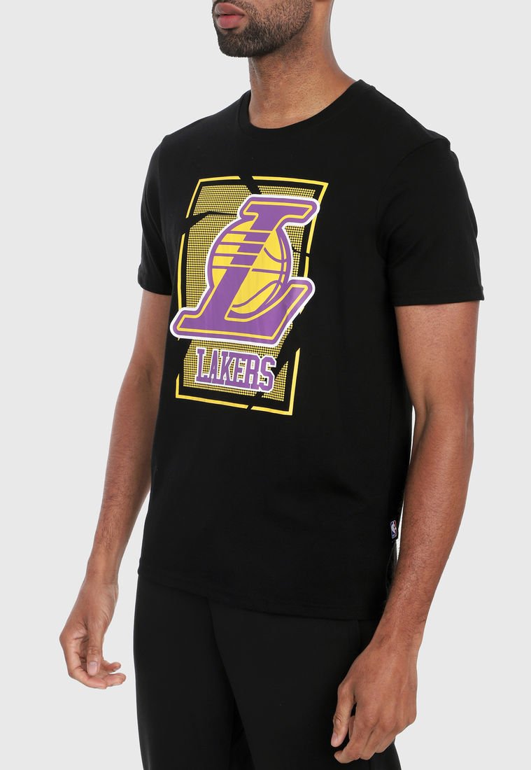 Comprar Camiseta Hombre New Era Lakers Negra 11530752