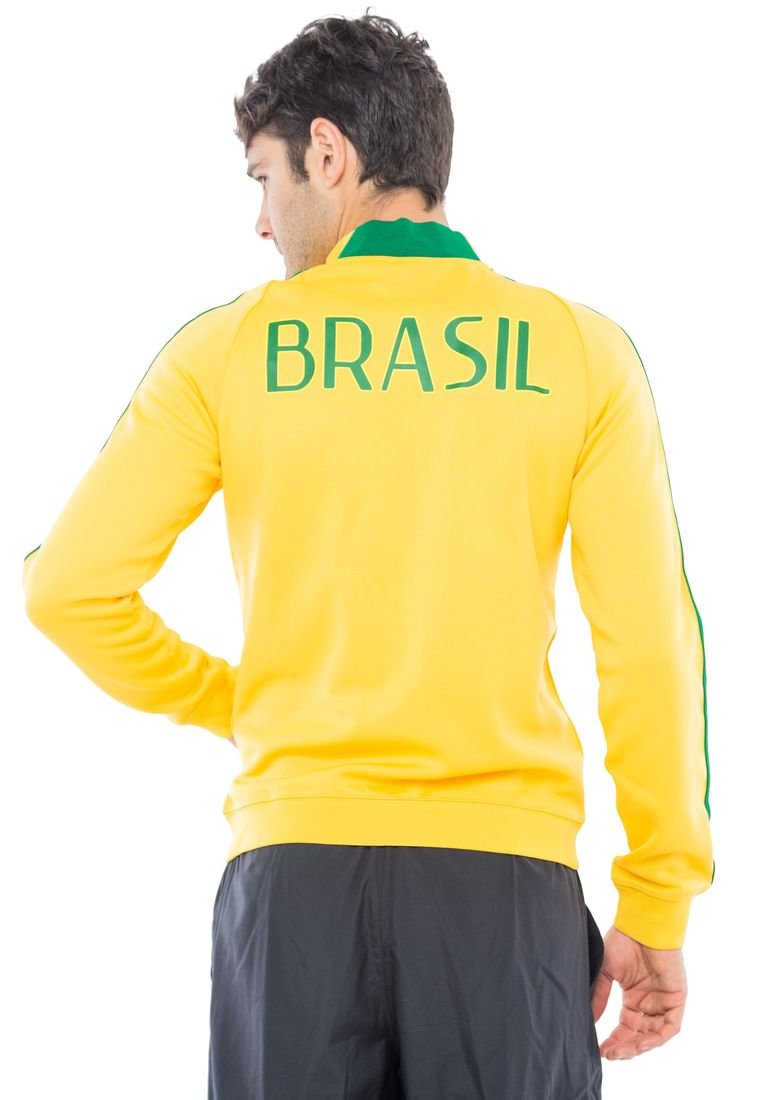 Salida exceso Escoba Chaqueta Nike N98 CBF AUTH TR Selección Brasil Amarillo-Verde - Compra  Ahora | Dafiti Colombia