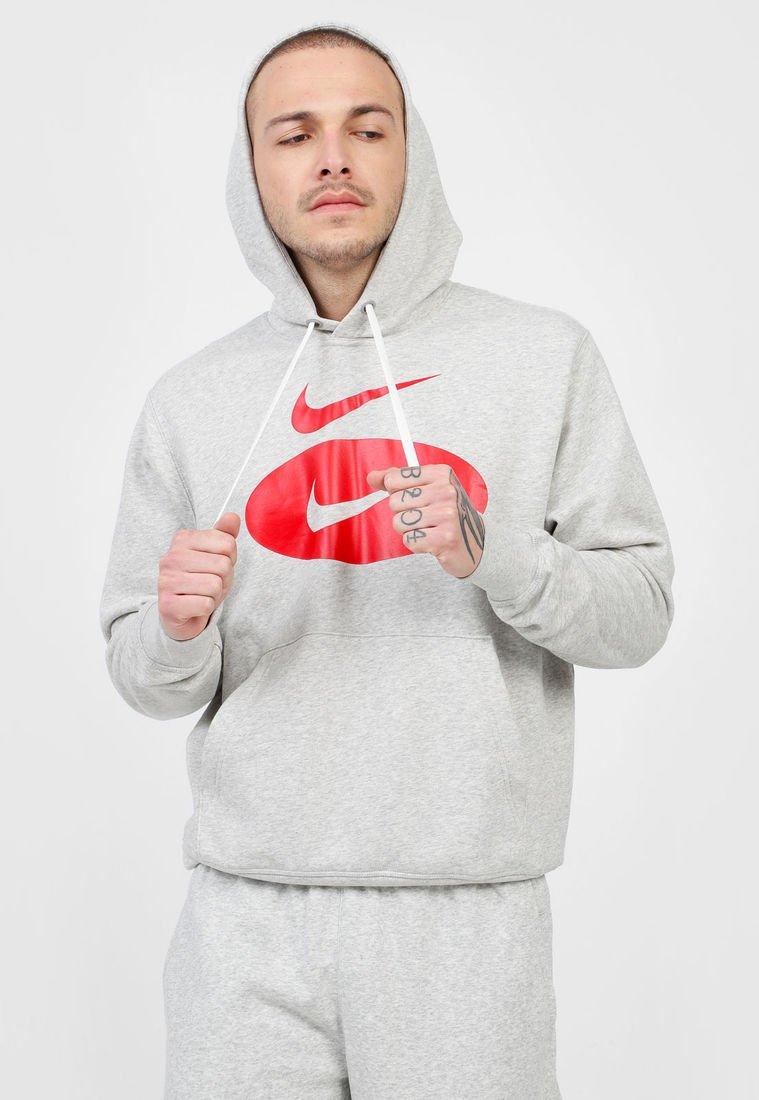 Buzo Gris-Rojo Nike Sportswear Swoosh - Compra Ahora | Dafiti Colombia