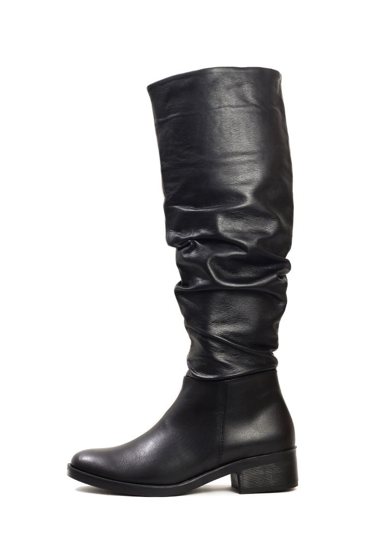 Bota Cuero Negro Mujer Ocai Ariana 001 Compra Ahora Dafiti