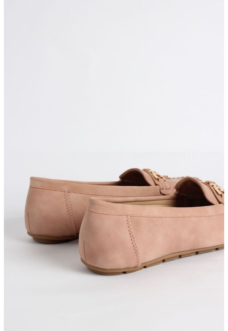 Mocasines Mujer Patprimo Beige Cuero - Compra Ahora