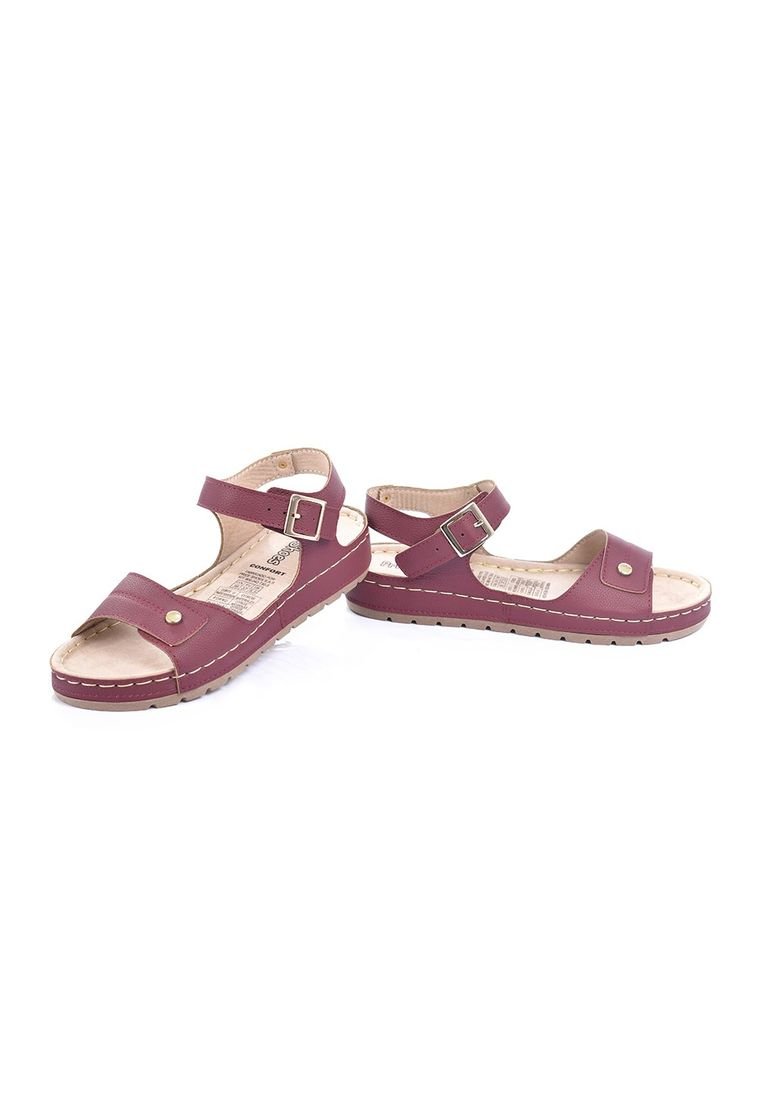 Price Shoes Sandalias Planas Mujer 162485Vino Compra Ahora