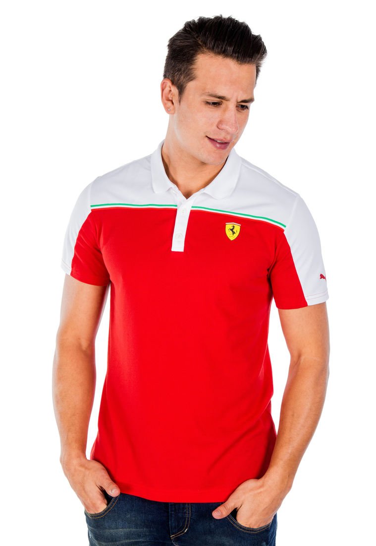 Maestro Auroch fósil Camiseta Polo Puma Ferrari Rojo-Blanco - Compra Ahora | Dafiti Colombia