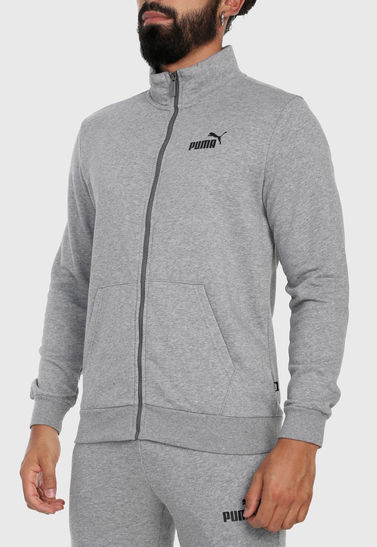 Chaqueta puma essential full-zip negro de hombre.