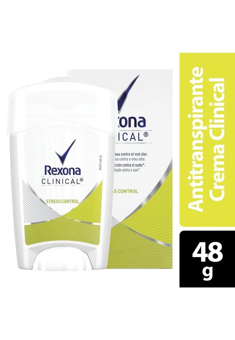 REXONA desodorante CLINICAL antitranspirante en crema para caballero 48 g