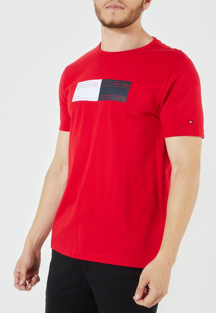 Camiseta Rojo-Blanco-Azul Hilfiger Compra Ahora | Colombia