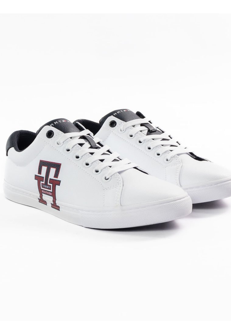 Tommy Hilfiger Tenis con Monograma en Relieve, Zapatillas Mujer