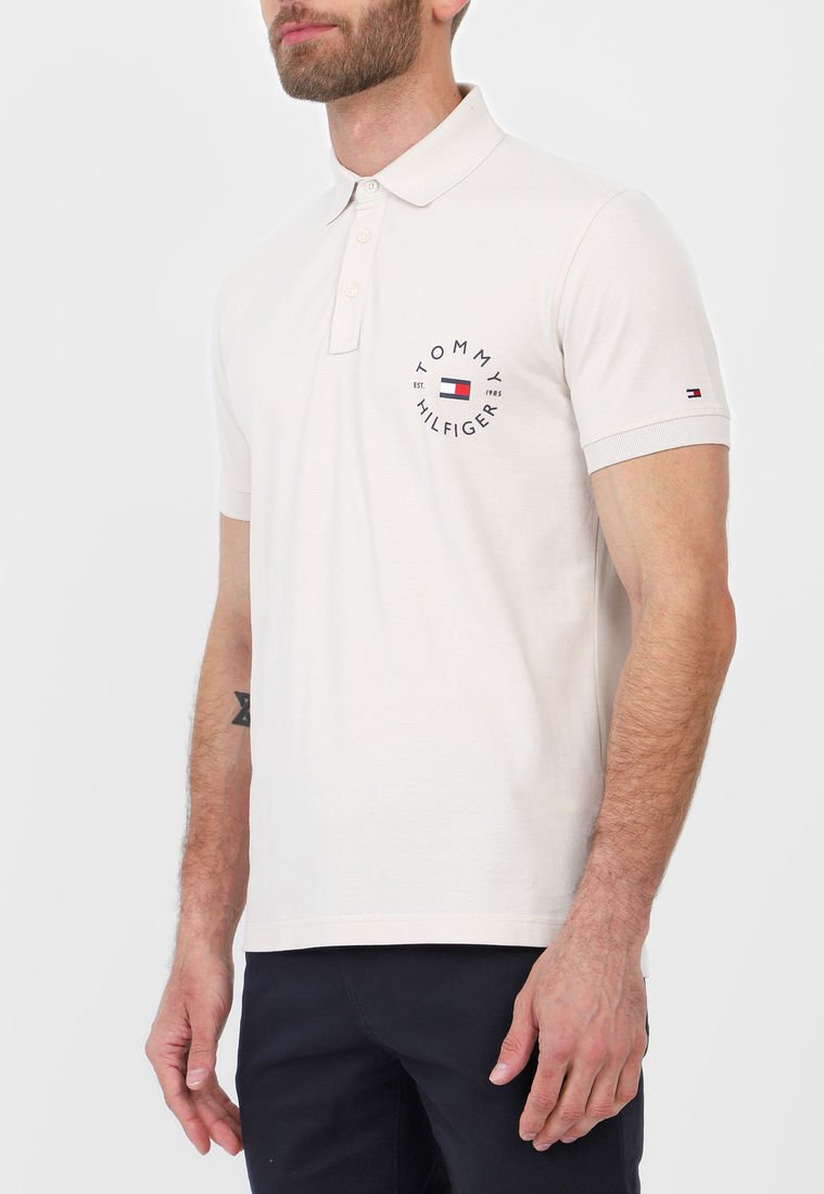 Polo Beige-Azul-Rojo Tommy Hilfiger - Compra Ahora | Dafiti Colombia