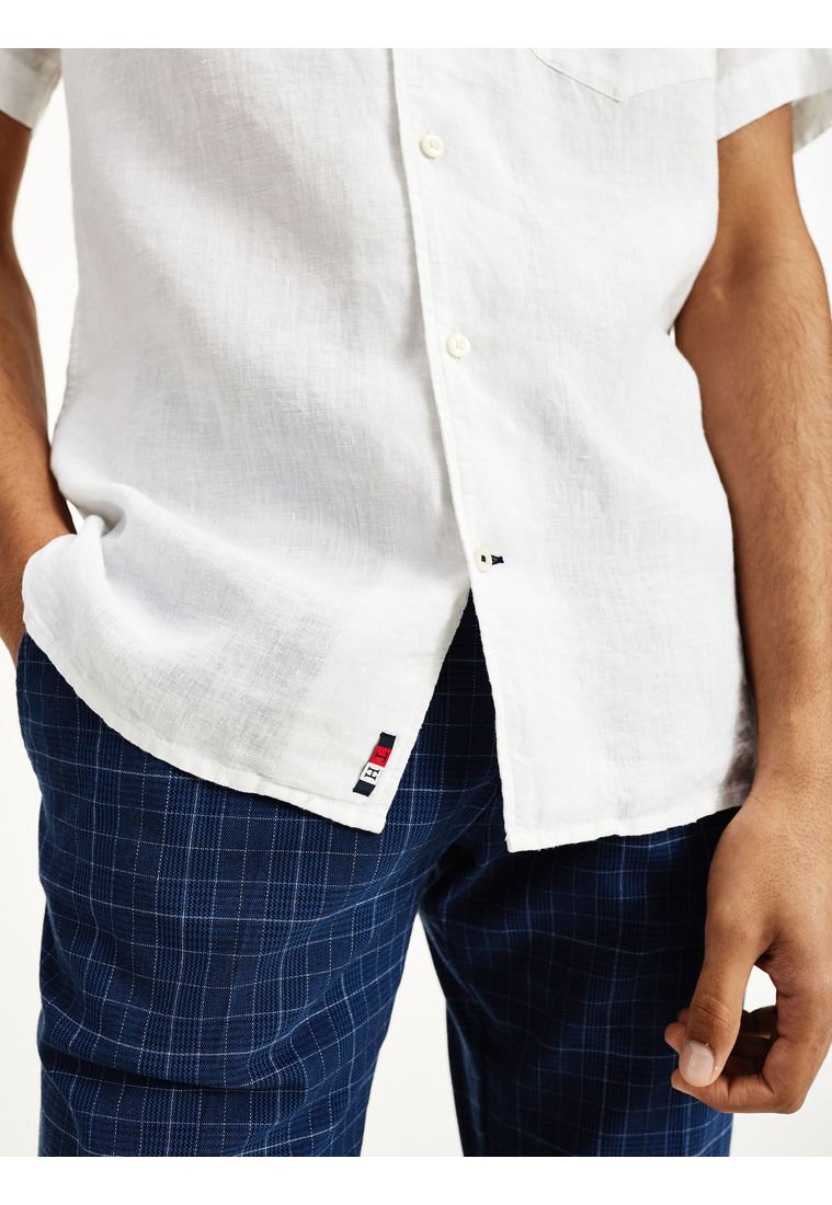 TOMMY HILFIGER Camisa Lino Color Blanco Talla M