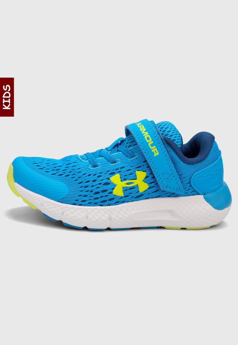 Tenis under armour azules con amarillo hot sale