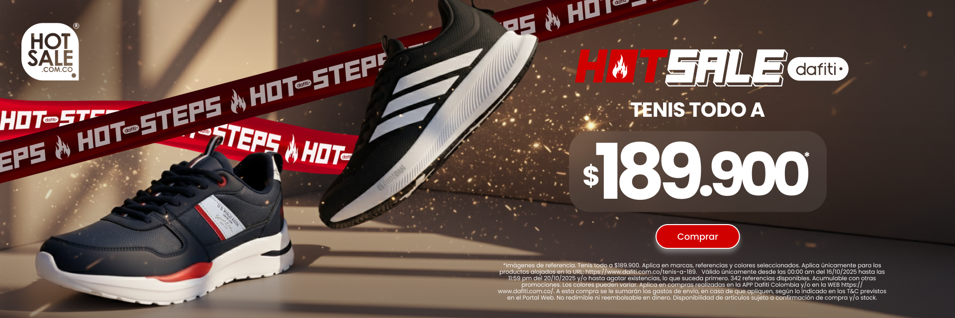 Tenis todo a $189.900