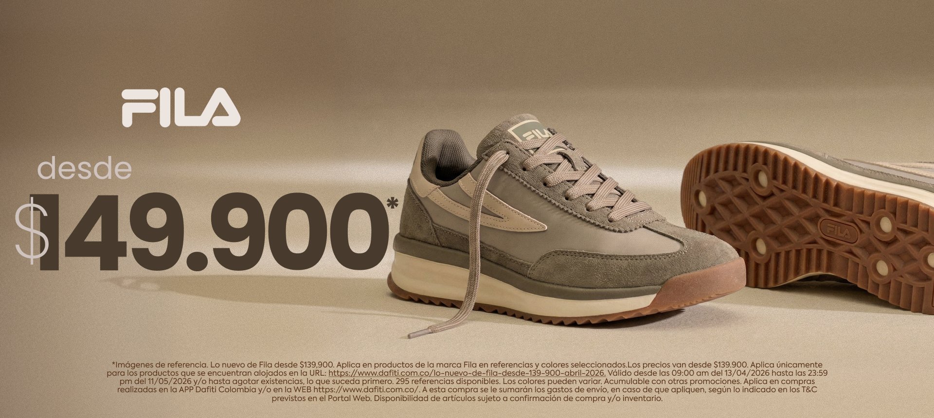 Lo nuevo de Fila desde $139.900 Abril 2026 