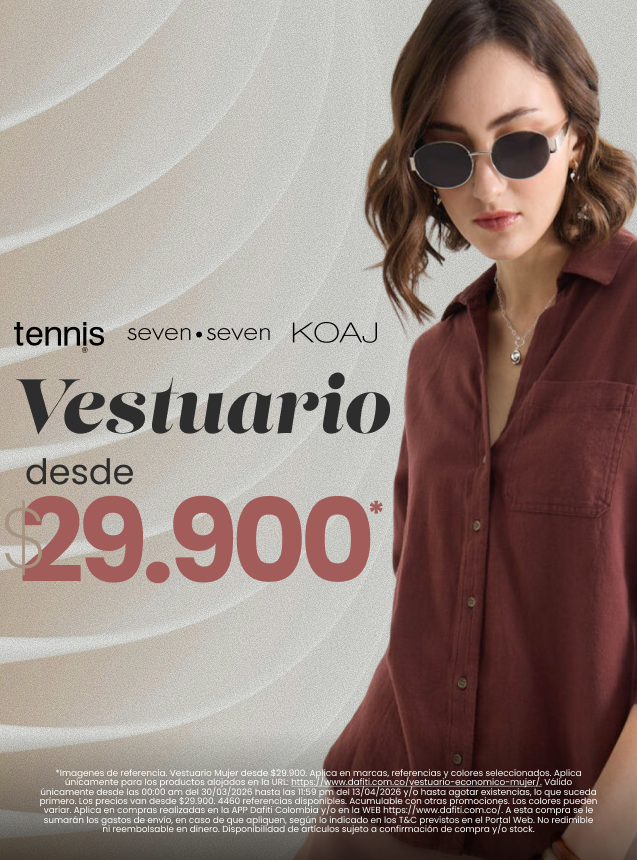 Prendas desde $39.900 