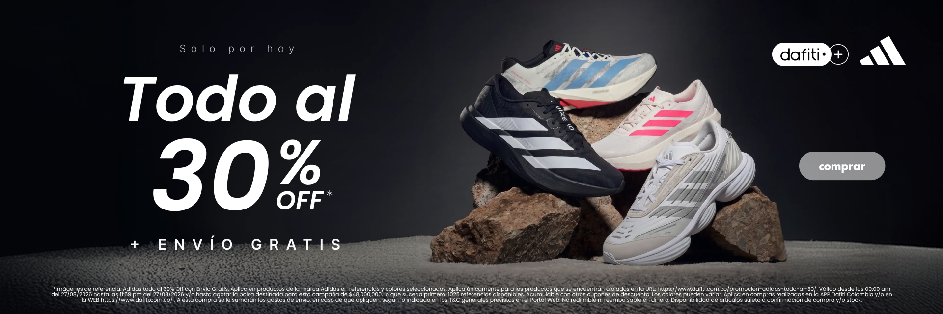 Promocion adidas todo al 30 