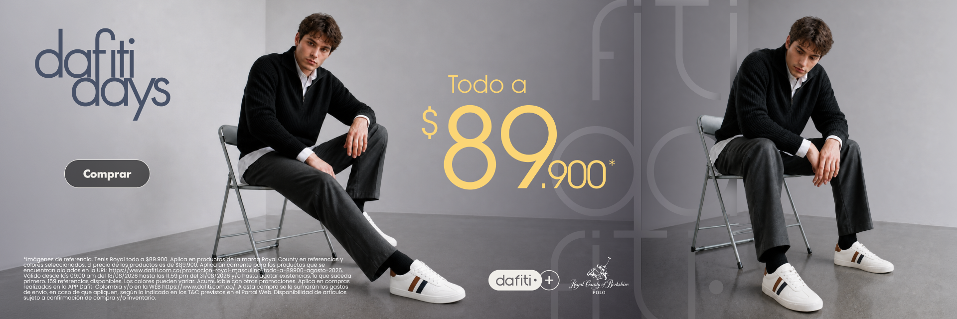 Tenis Royal todo a $89.900 masc MERCH
