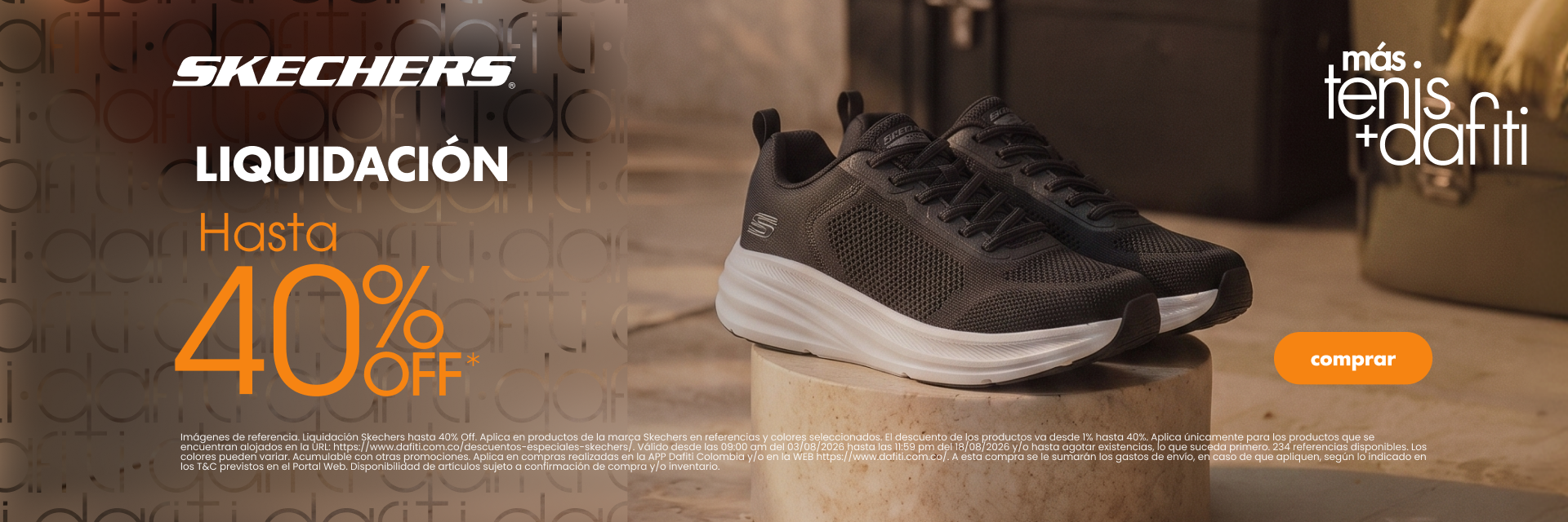 Descuentos especiales skechers MERCH
