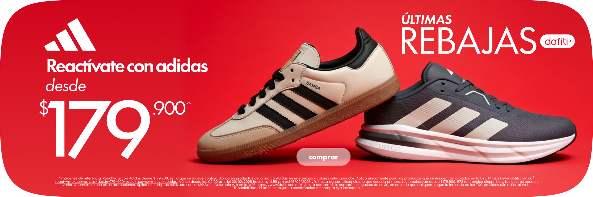 20% OFF en Nike y New Balance 