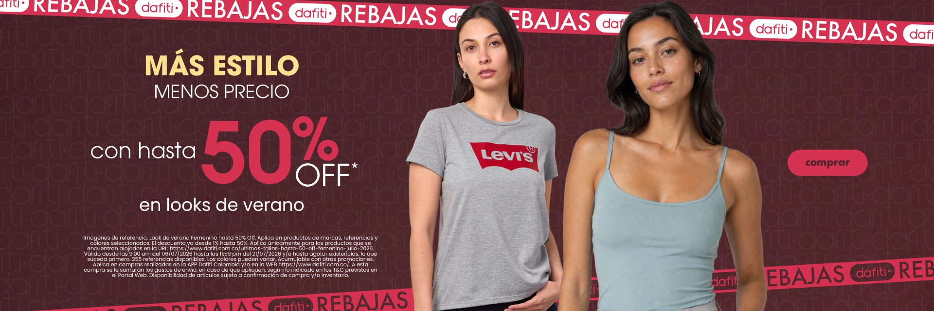 Ultimas tallas hasta 50% off Femenino Julio 2026 