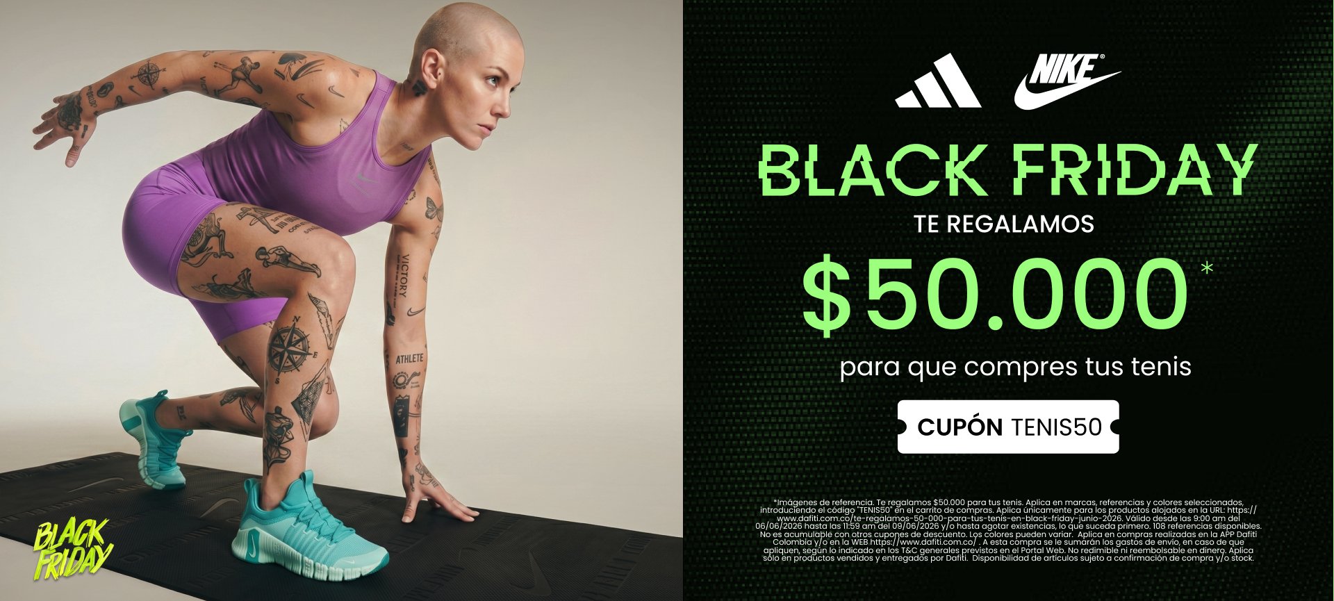 Te regalamos $50.000 para que compres tus tenis 