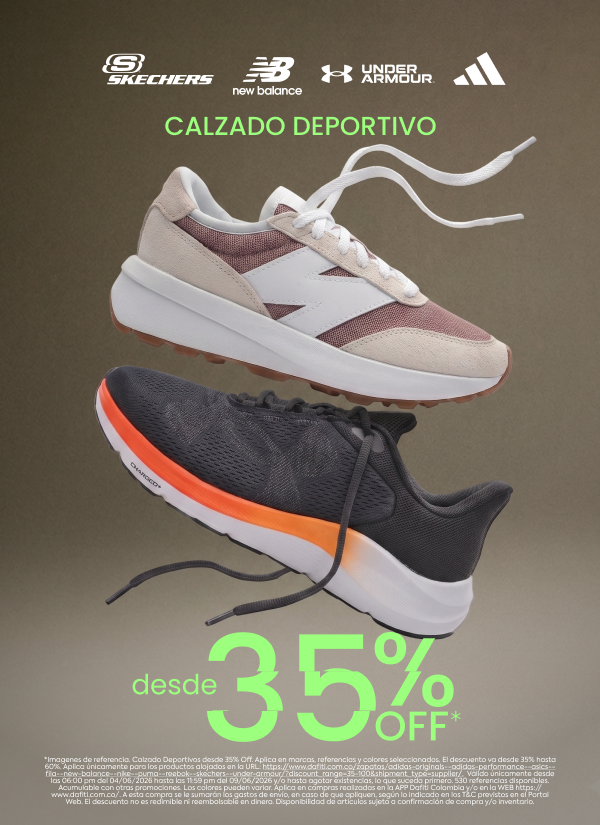 Calzado deportivo desde 35% off