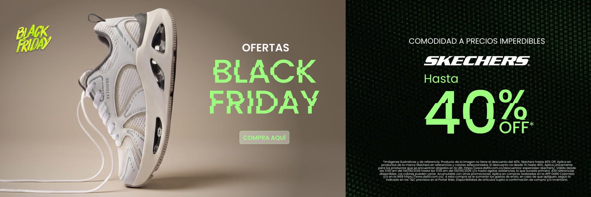 Descuentos especiales skechers 