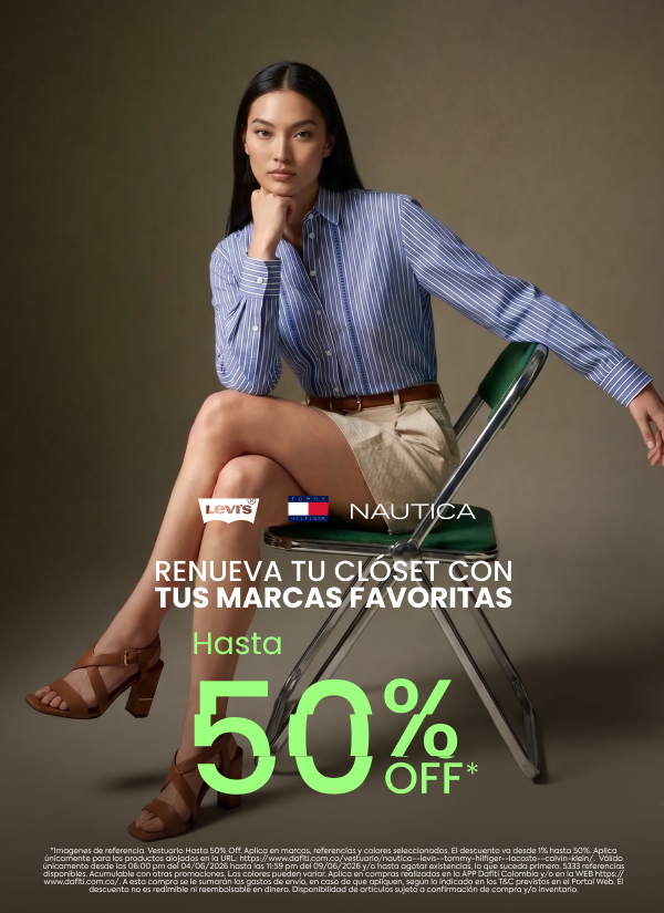 Renueva tu closet con tus marcas favoritas Hasta 50% Off