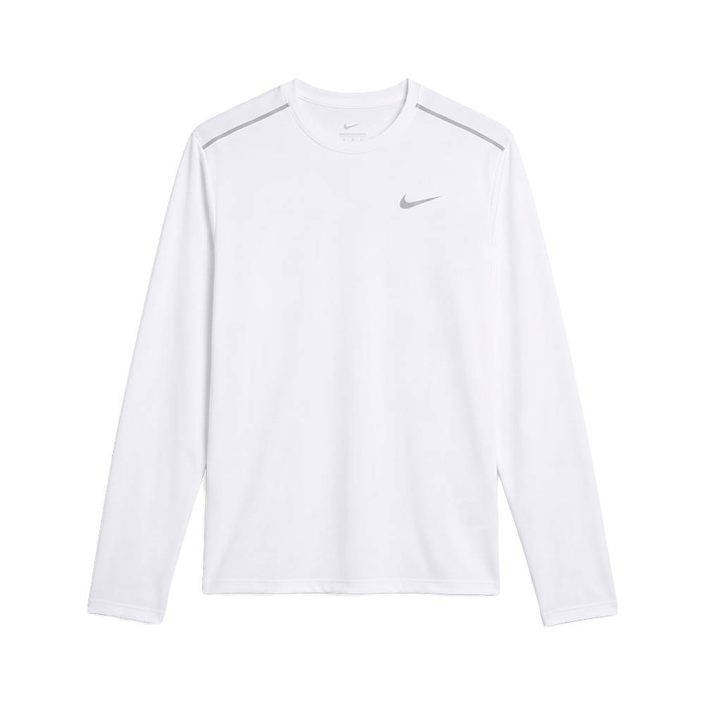 Camiseta Running Manga Larga Miler Blanco