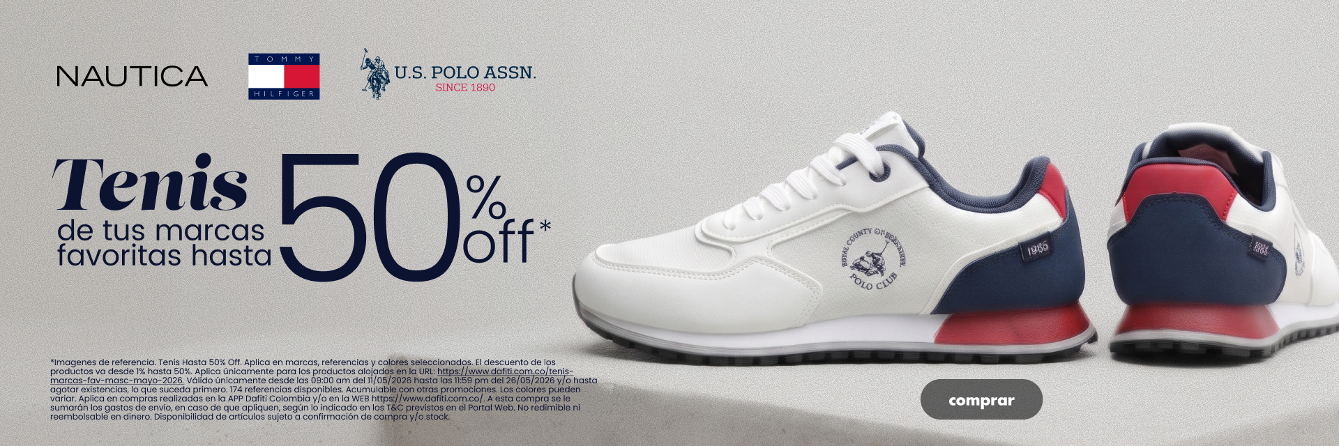 Tenis Masc Retail Mayo 2026 