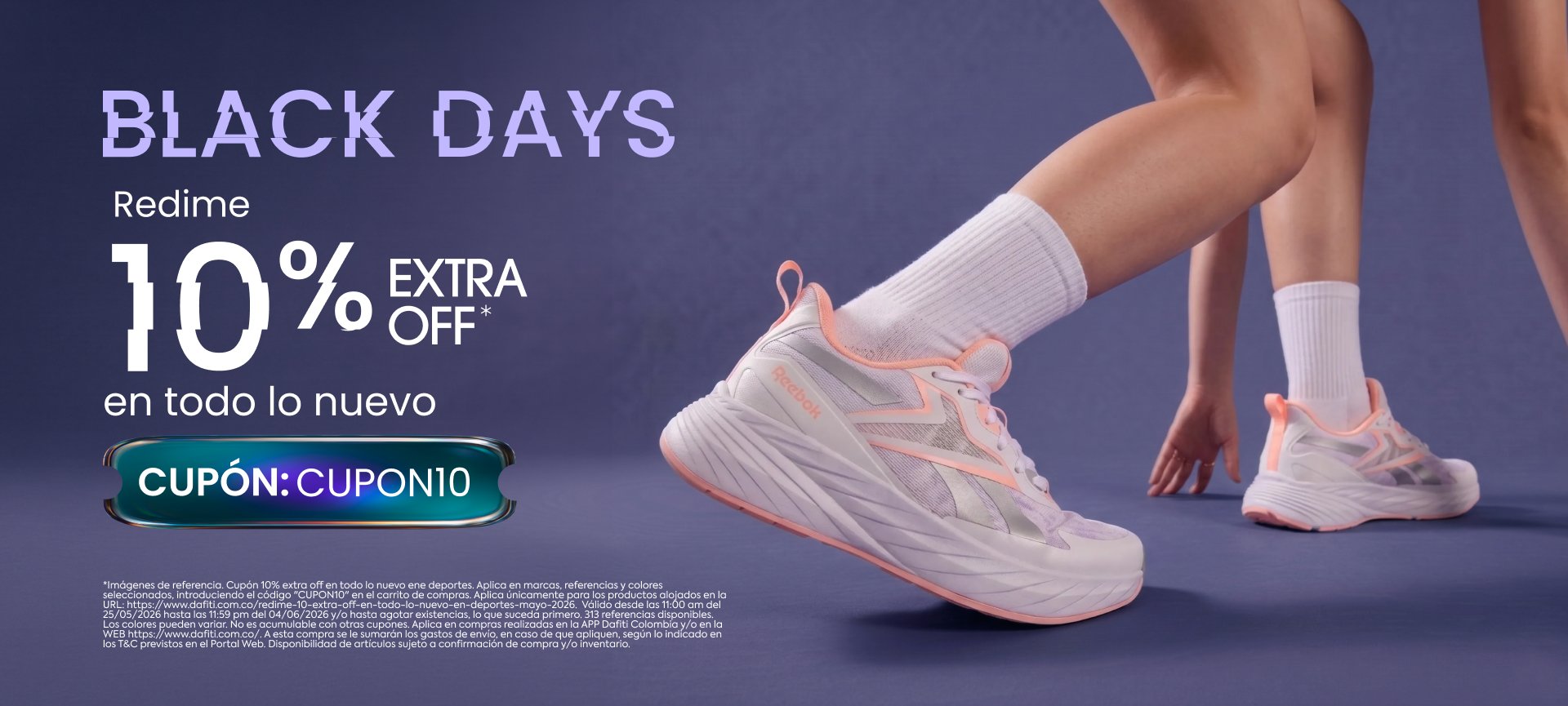Type campaign nameRedime 10% extra off en todo lo nuevo en deportes Mayo 2026 