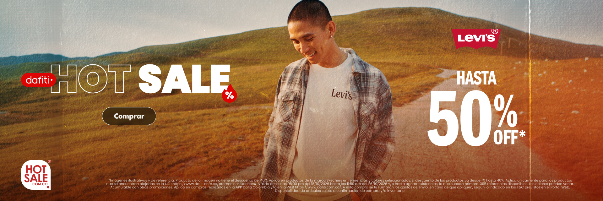 Promocion Levis hasta 50 Masculino 2026 MERCH
