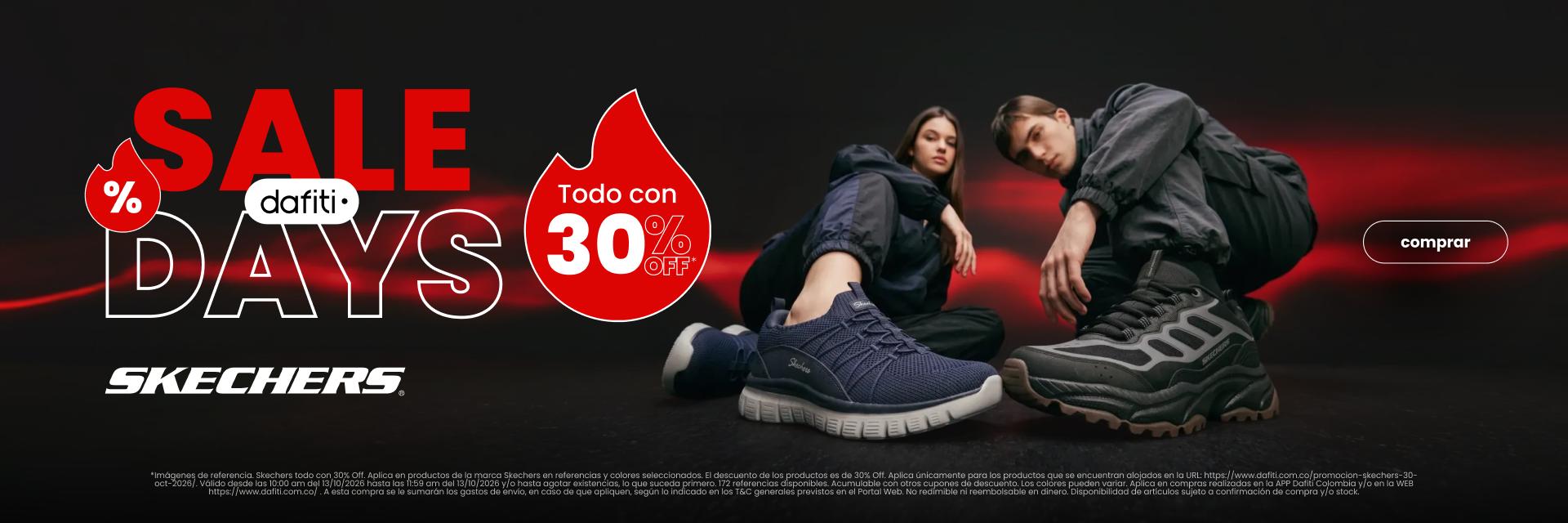 Skechers todo al 30 Oct 2026 merch
