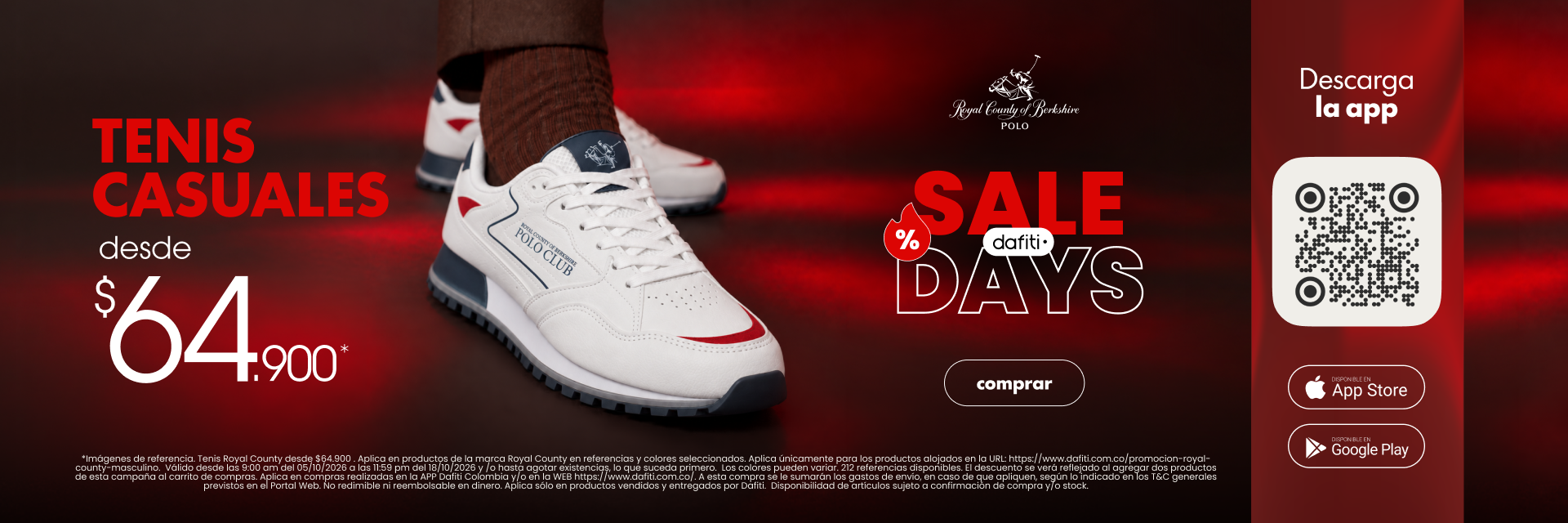 Promocion Royal County masculino MERCH
