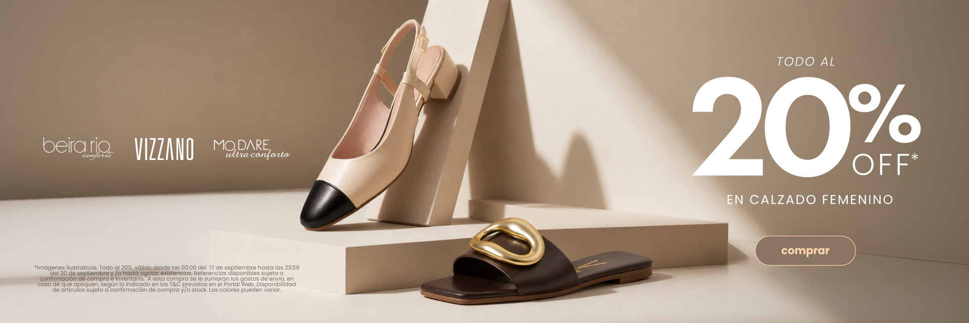 Promoción todo al 20% Top shoes RETAIL