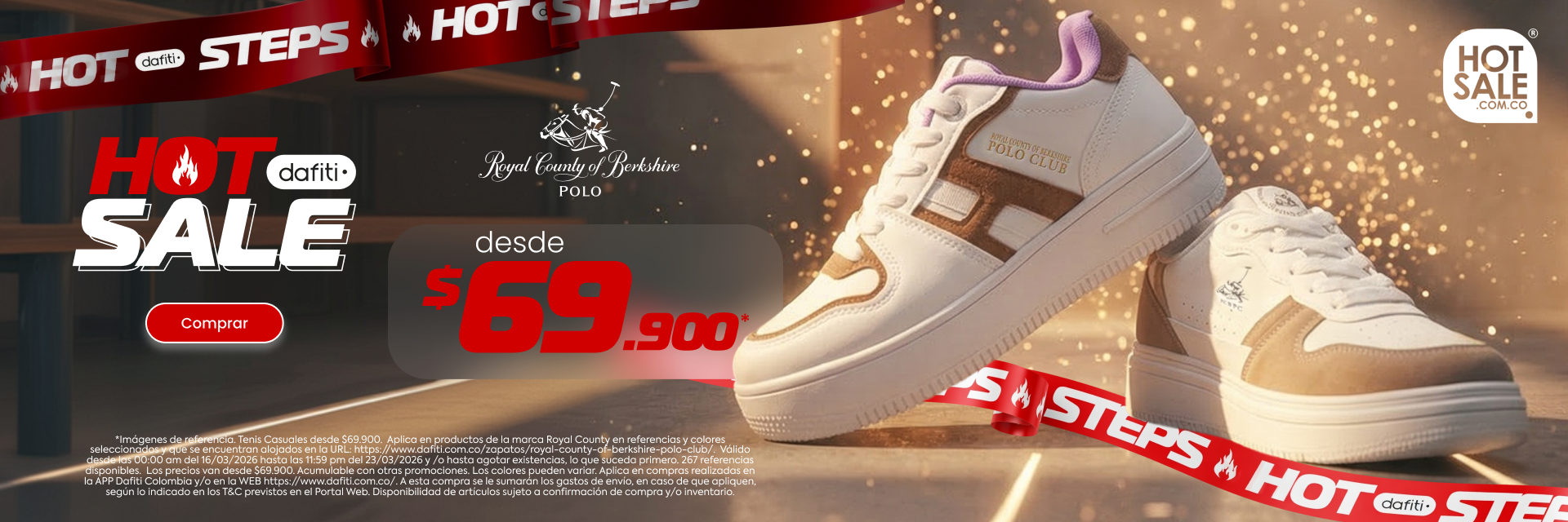 Royal County: Tenis Casuales desde $69.900